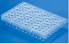 Semi-skirted 96 well PCR plate, natural